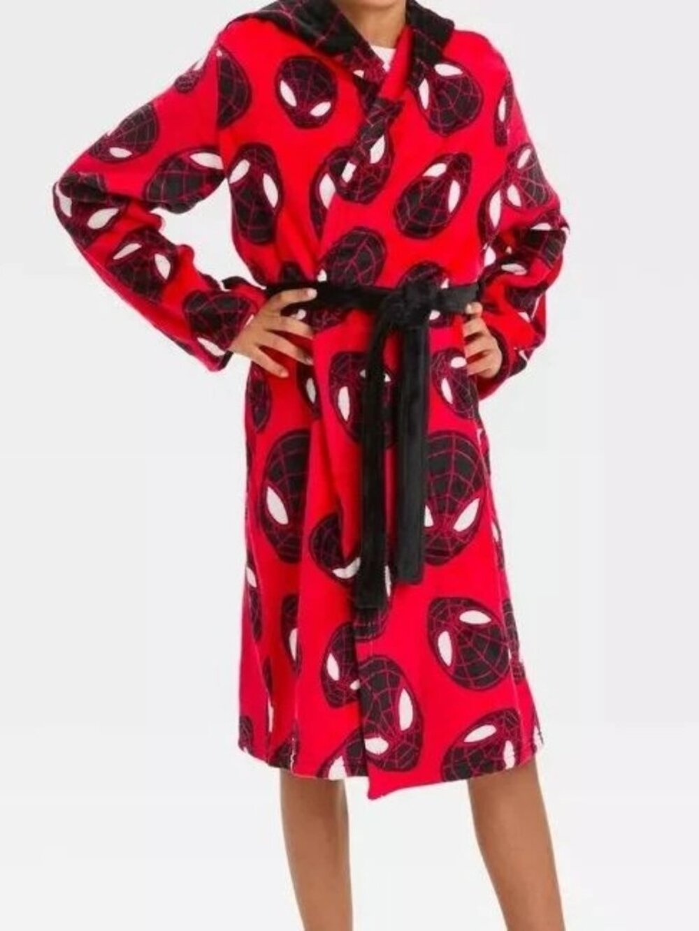 Kids Spiderman Miles Morales Hooded Robe M